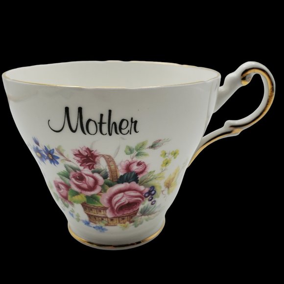 Heritage Regency English Teacup Coffee Cup Saucer Mother Floral Bone China - Picture 2 of 12